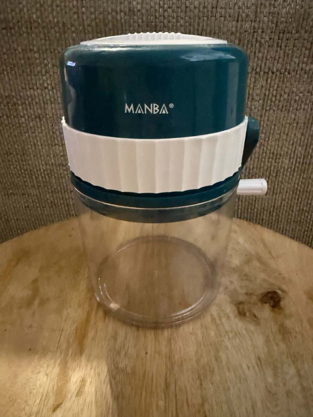 MANBA Manual Ice Crusher and Vegetable Chopper with Crank Handle